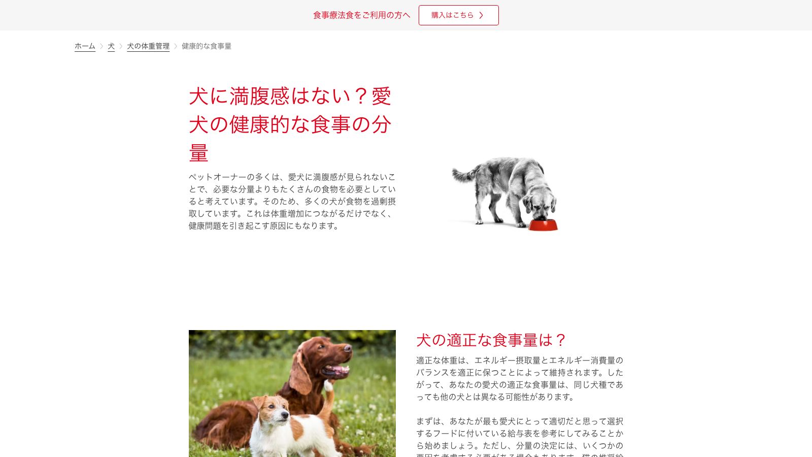 ロイヤルカナン ジャポンの公式ページ
